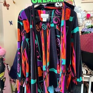 Vintage Colorful Women's Light Cardigan